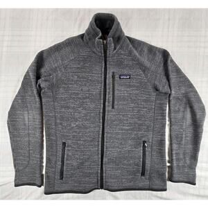 Patagonia Mens Performance Better Sweater Fleece Jacket Grey Full Zip L